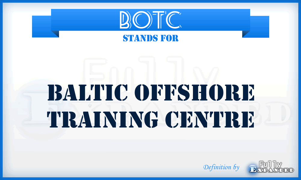 BOTC - Baltic Offshore Training Centre