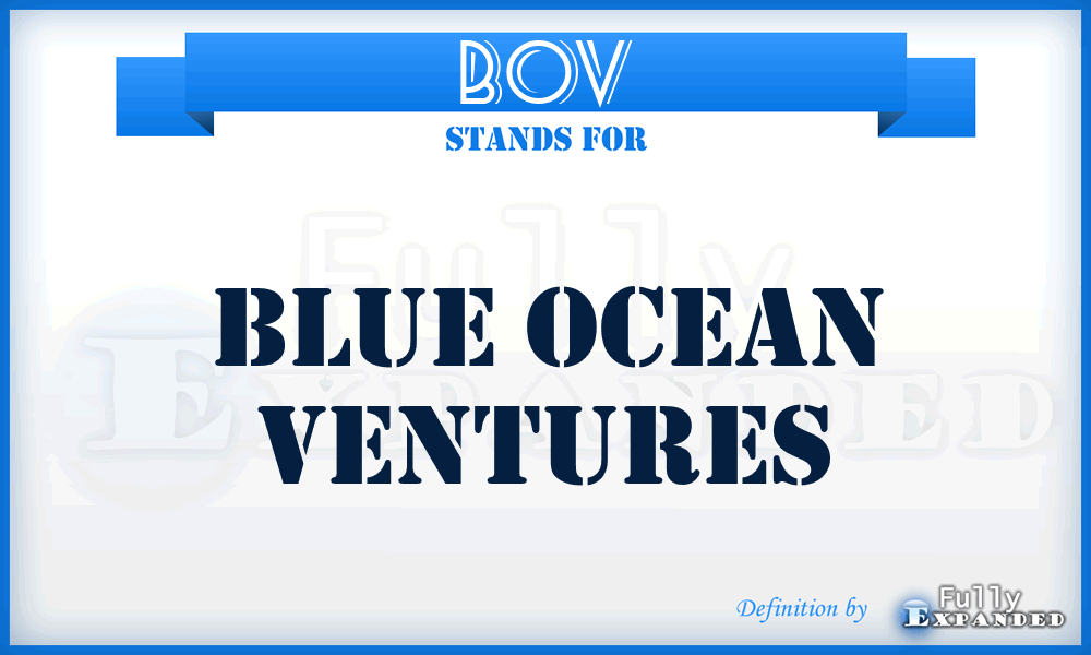 BOV - Blue Ocean Ventures