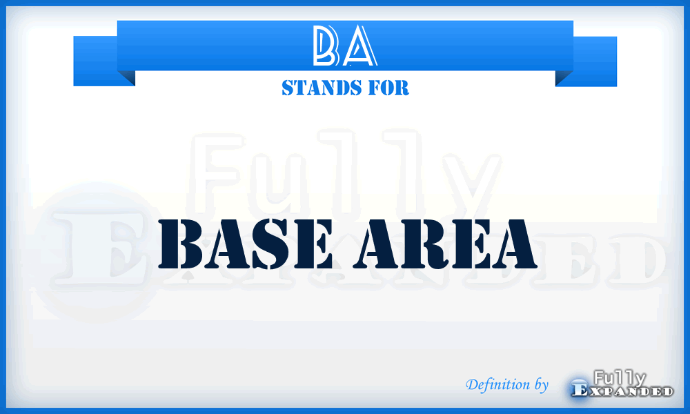 BA - Base Area