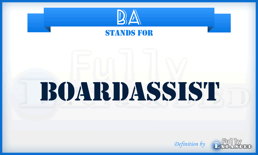 BA - BoardAssist
