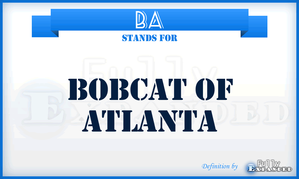 BA - Bobcat of Atlanta
