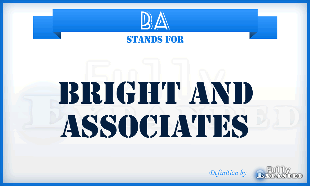 BA - Bright and Associates