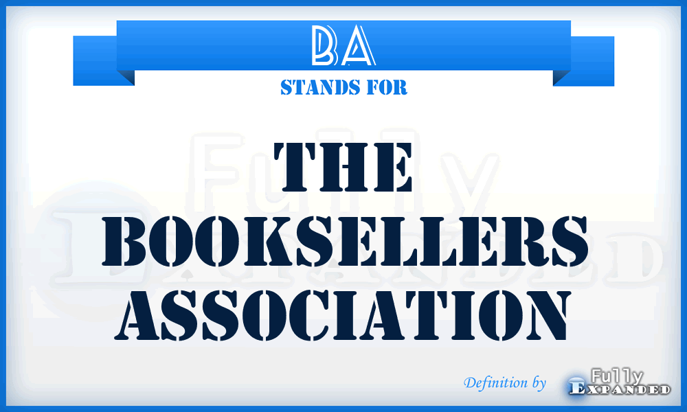 BA - The Booksellers Association