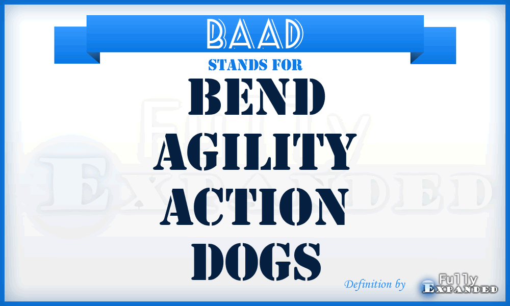 BAAD - Bend Agility Action Dogs