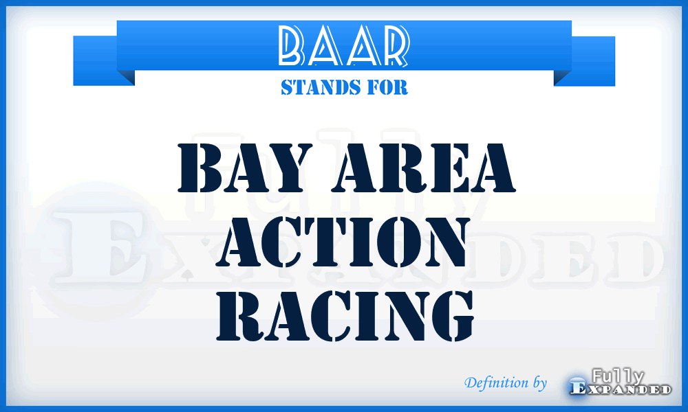 BAAR - Bay Area Action Racing