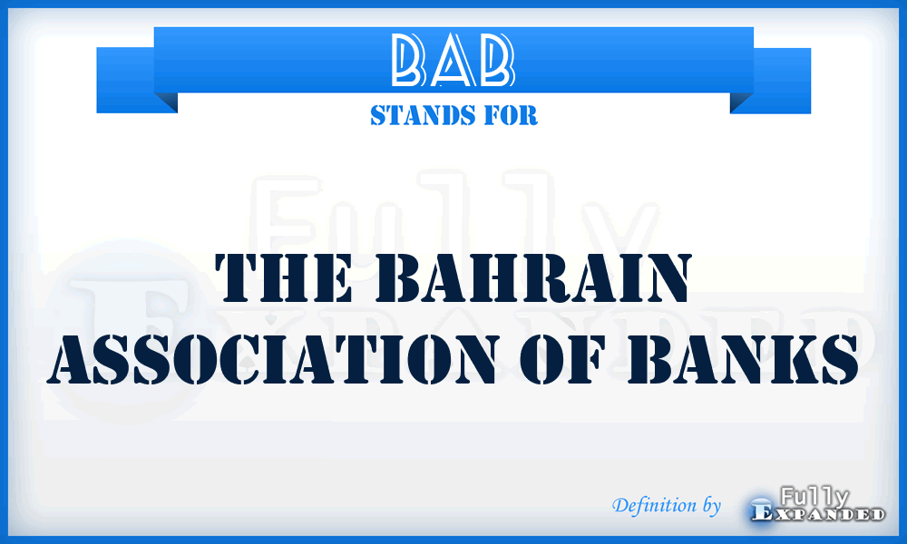 BAB - The Bahrain Association of Banks