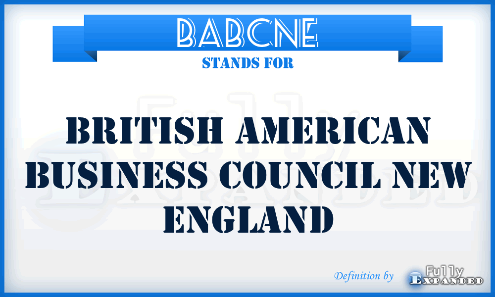 BABCNE - British American Business Council New England