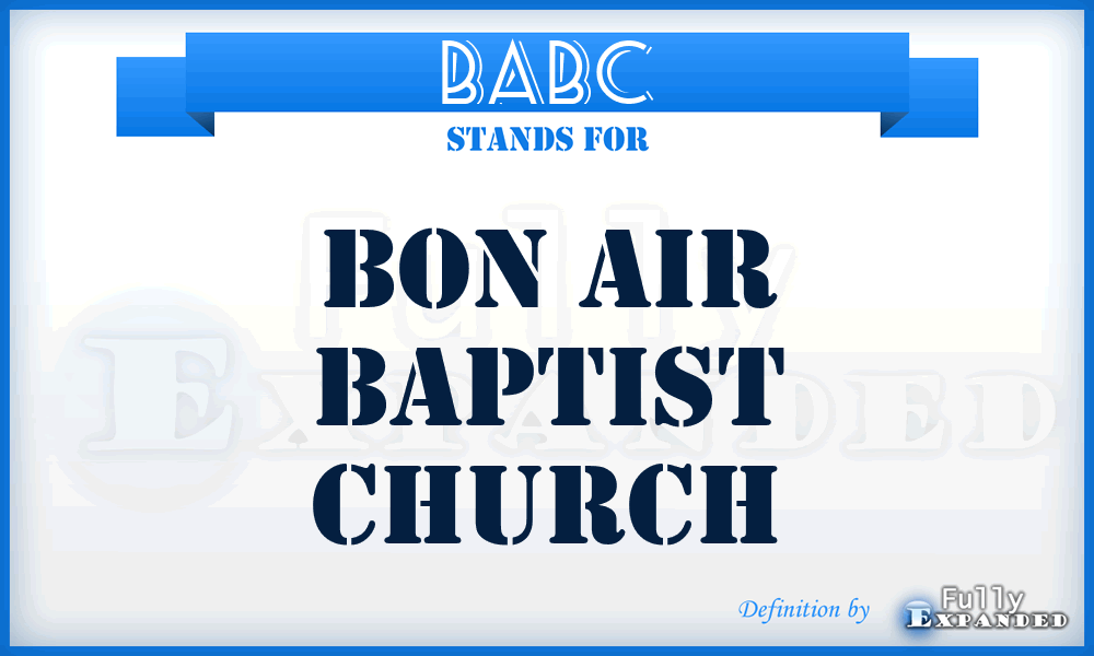 BABC - Bon Air Baptist Church