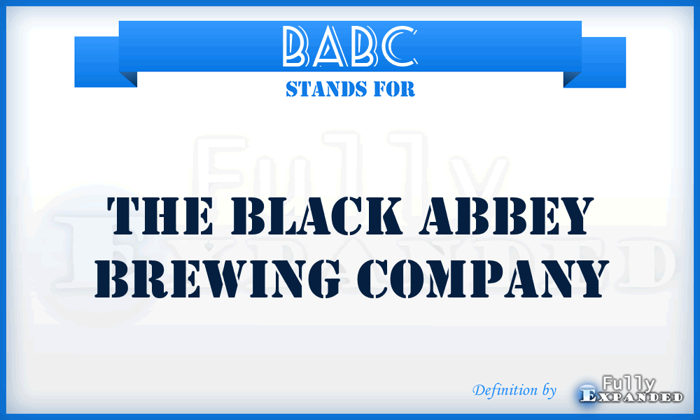 BABC - The Black Abbey Brewing Company
