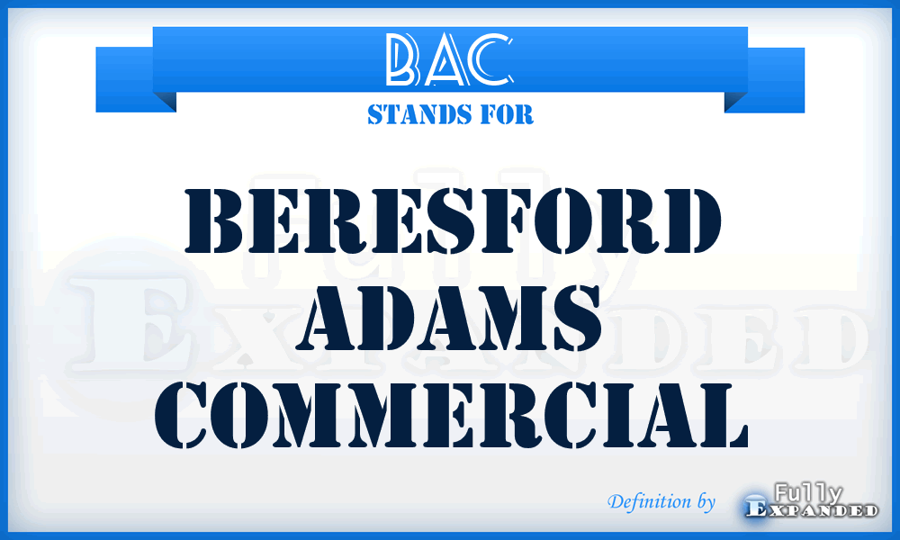 BAC - Beresford Adams Commercial