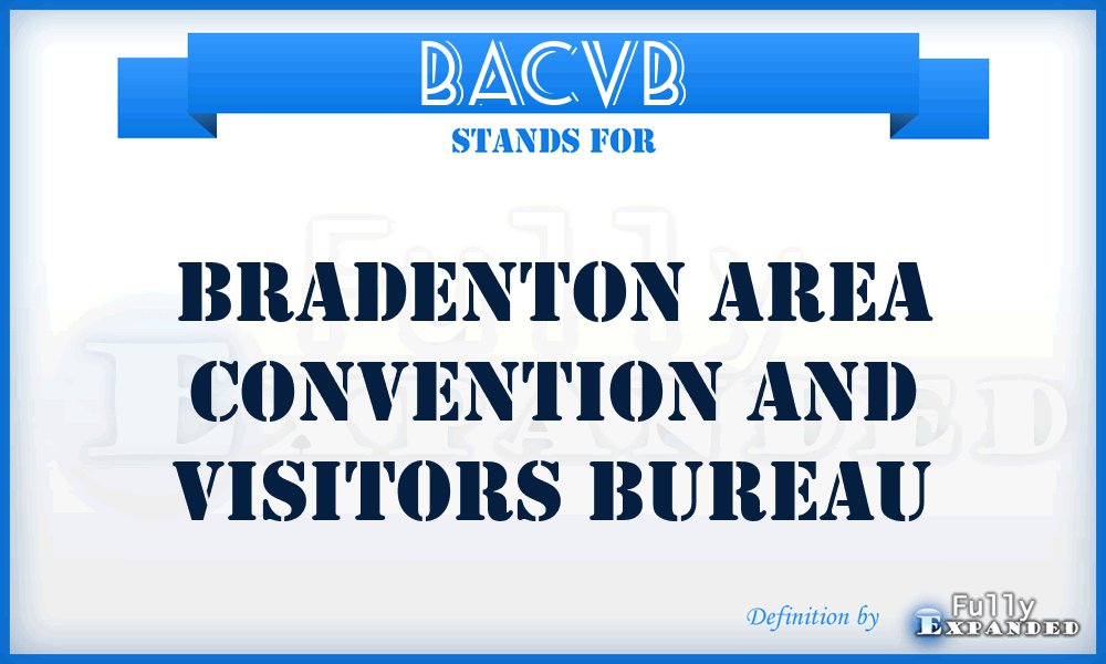 BACVB - Bradenton Area Convention and Visitors Bureau