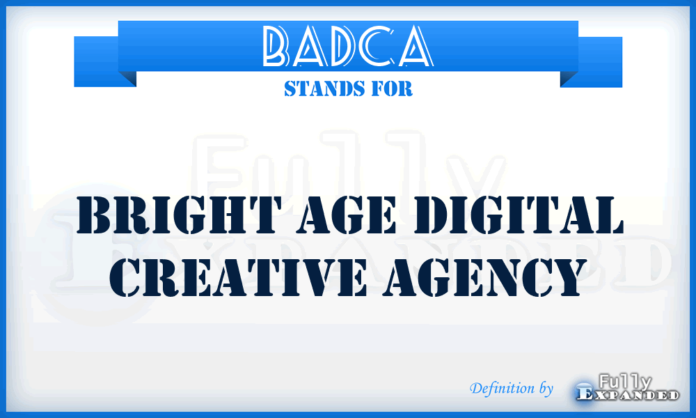 BADCA - Bright Age Digital Creative Agency