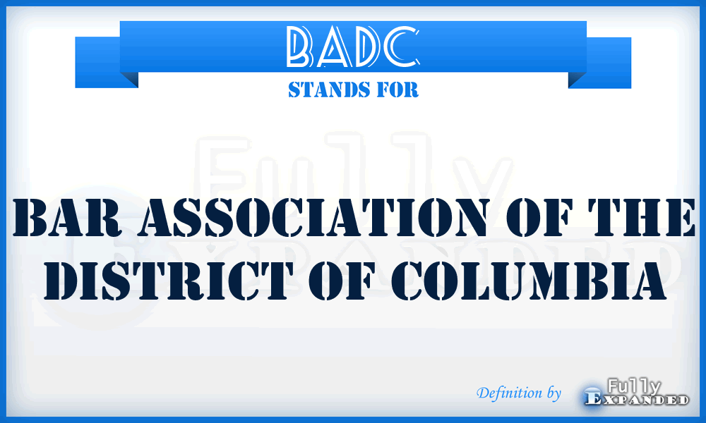 BADC - Bar Association of the District of Columbia