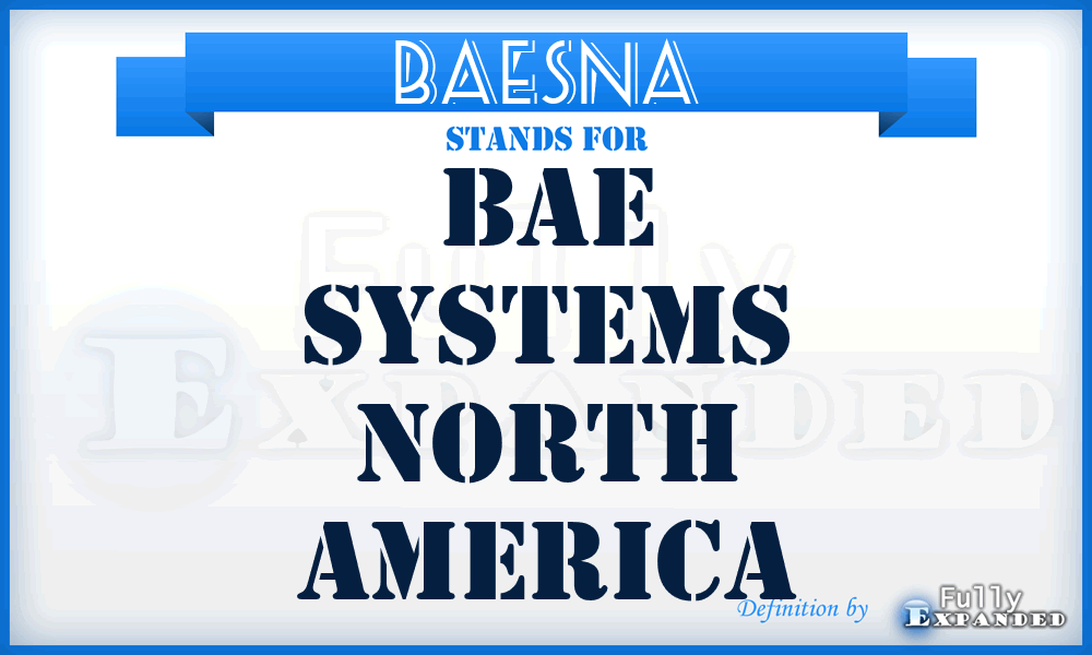 BAESNA - BAE Systems North America