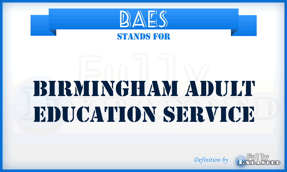 BAES - Birmingham Adult Education Service