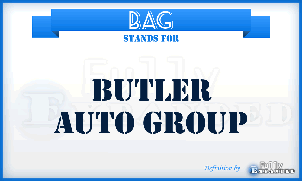 BAG - Butler Auto Group