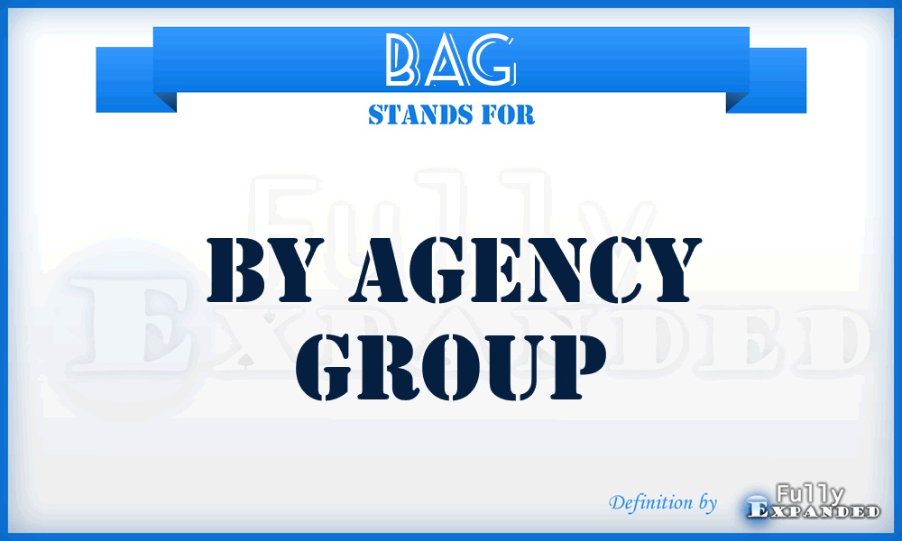 BAG - By Agency Group