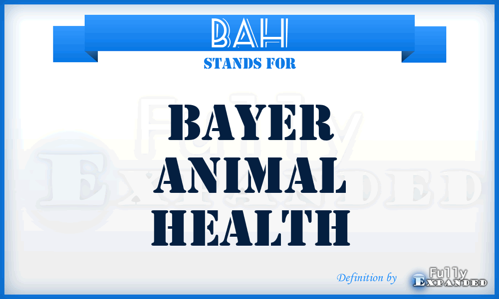 BAH - Bayer Animal Health