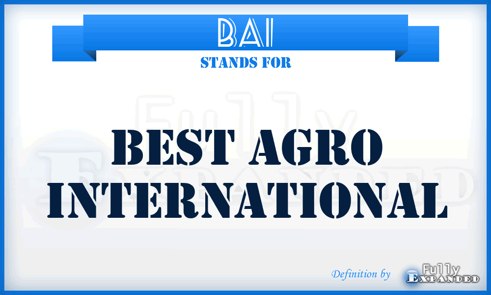 BAI - Best Agro International