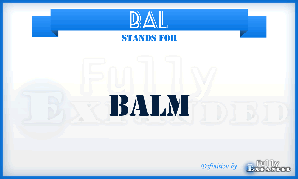 BAL - Balm