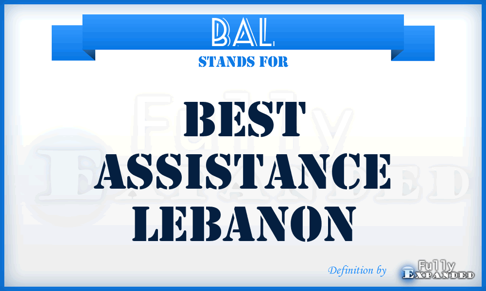 BAL - Best Assistance Lebanon