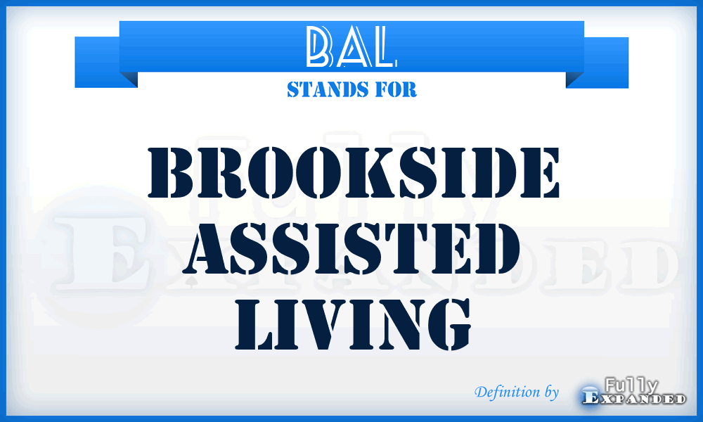 BAL - Brookside Assisted Living