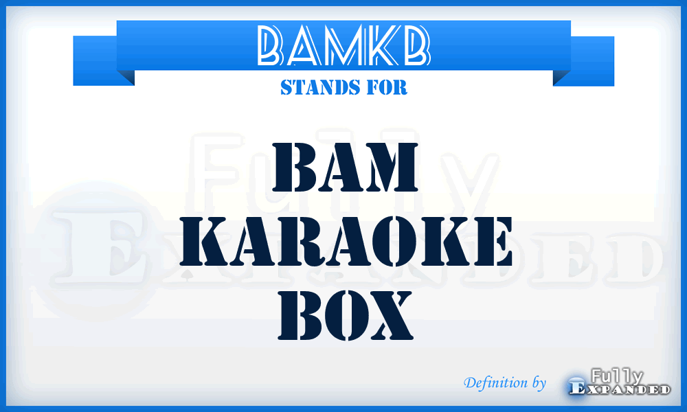 BAMKB - BAM Karaoke Box