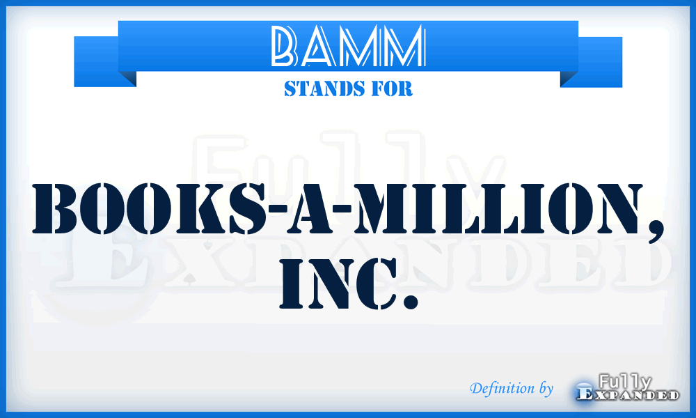 BAMM - Books-A-Million, Inc.