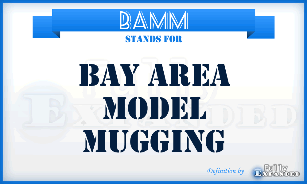 BAMM - Bay Area Model Mugging