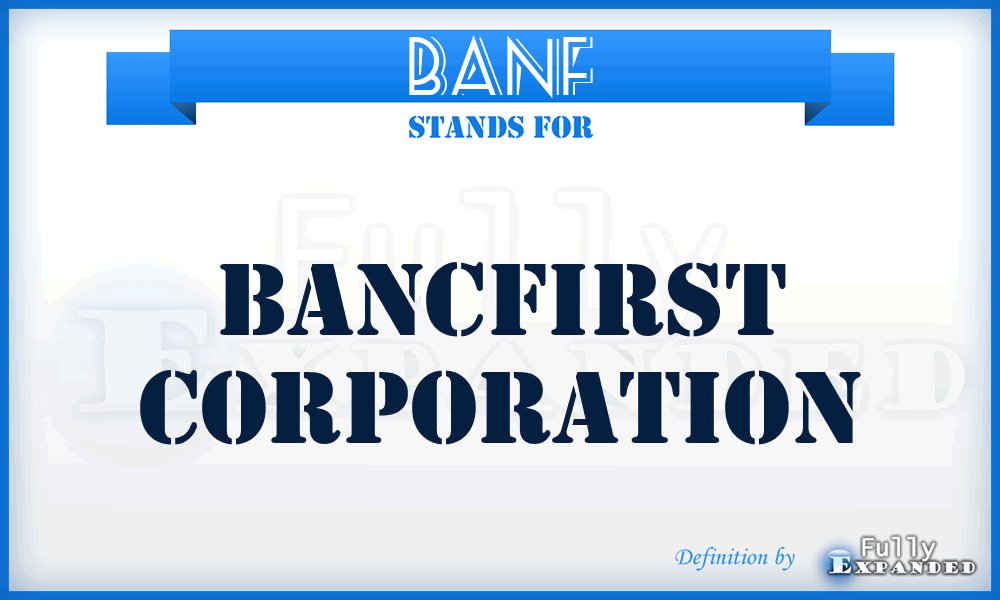 BANF - BancFirst Corporation