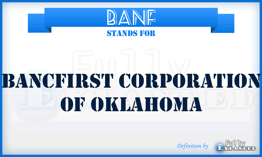 BANF - Bancfirst Corporation of Oklahoma