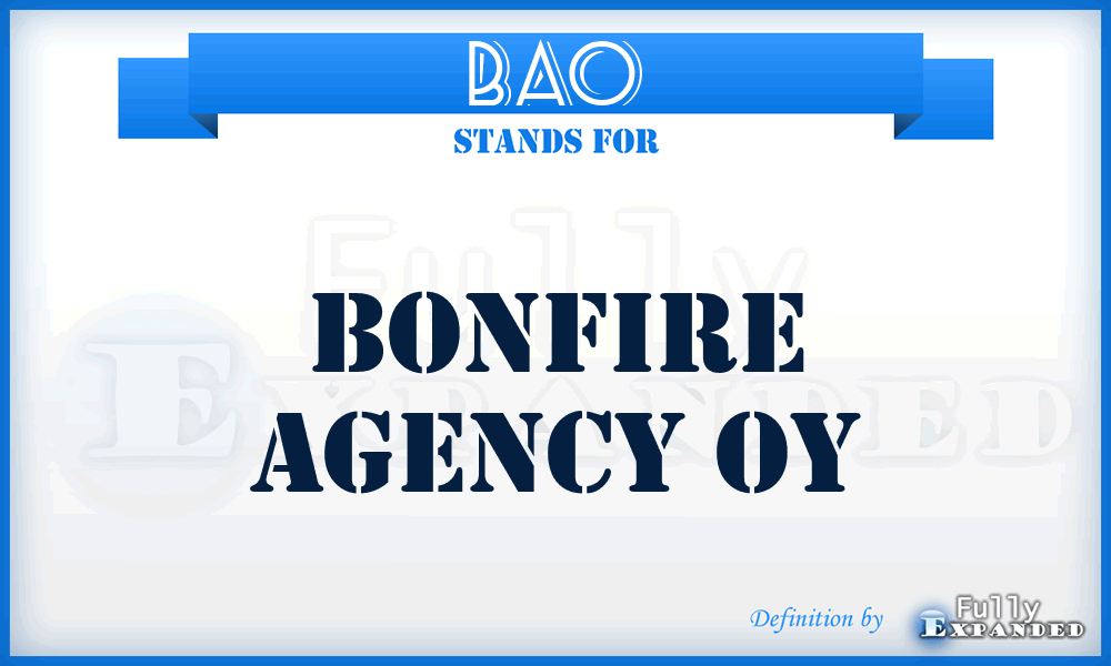 BAO - Bonfire Agency Oy