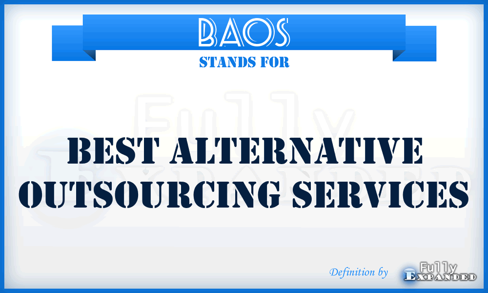 BAOS - Best Alternative Outsourcing Services
