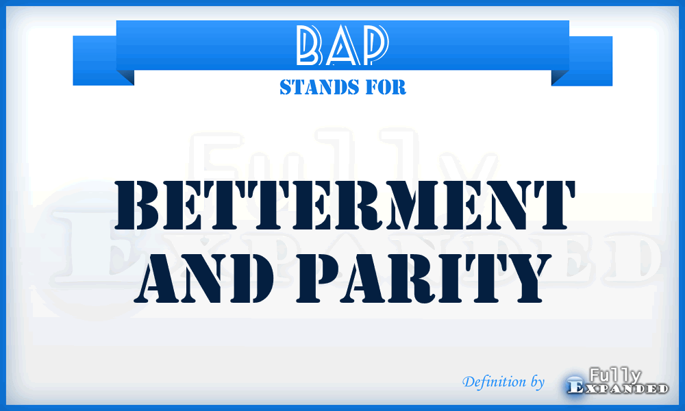 BAP - Betterment And Parity