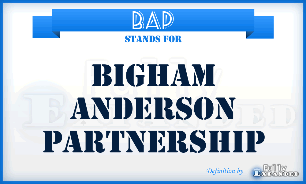 BAP - Bigham Anderson Partnership