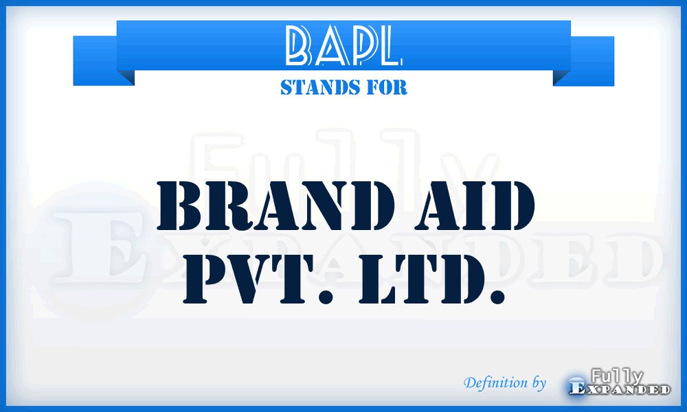 BAPL - Brand Aid Pvt. Ltd.