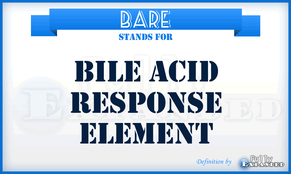 BARE - Bile Acid Response Element