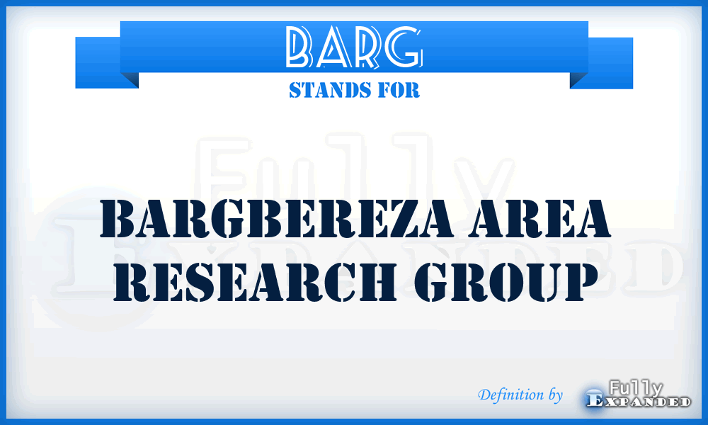 BARG - Bargbereza Area Research Group