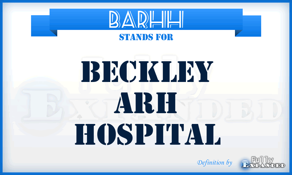 BARHH - Beckley ARH Hospital