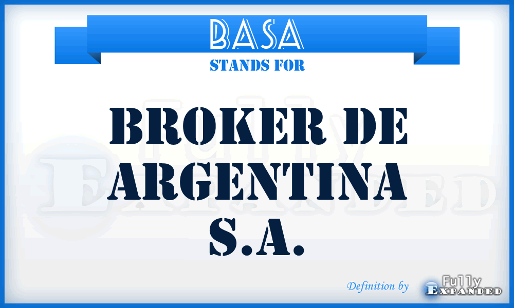 BASA - Broker de Argentina S.A.