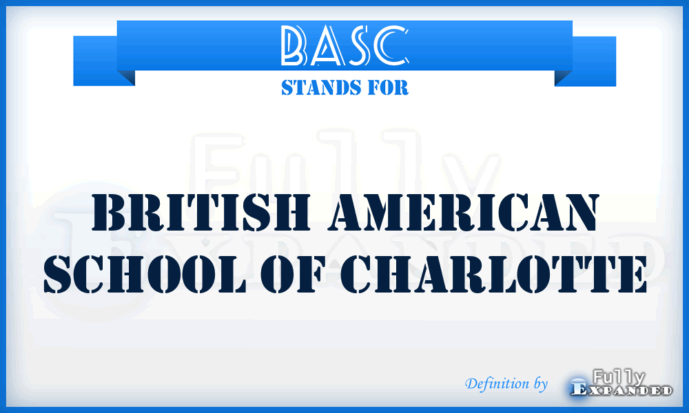 BASC - British American School of Charlotte