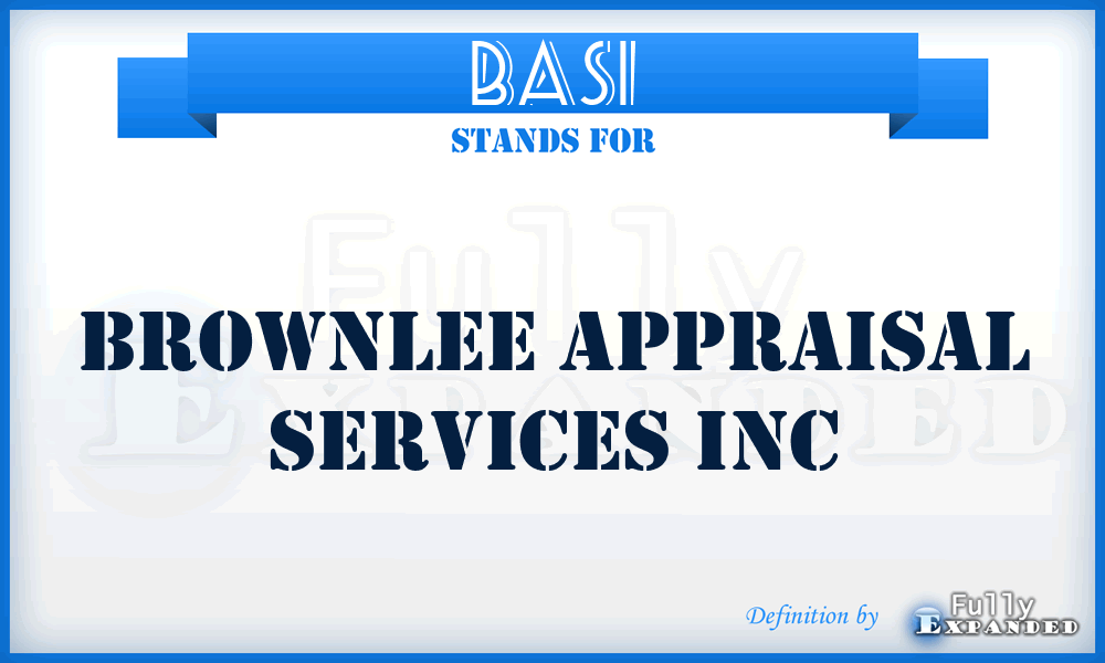 BASI - Brownlee Appraisal Services Inc