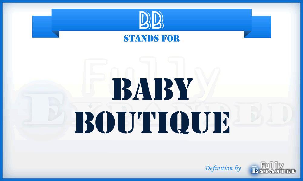 BB - Baby Boutique