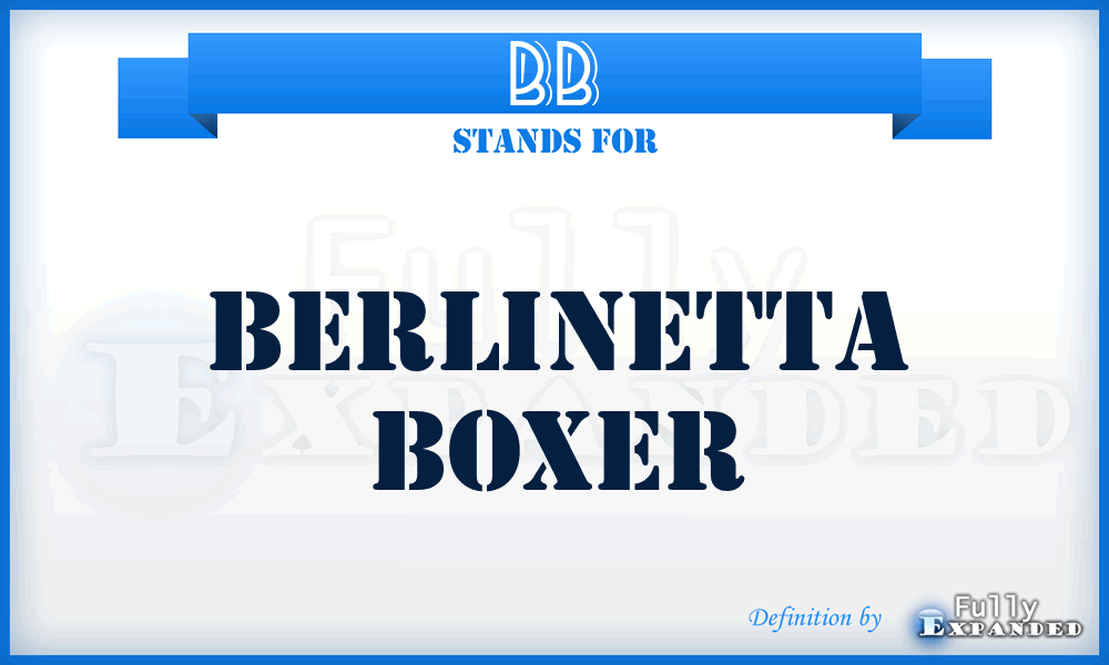 BB - Berlinetta Boxer