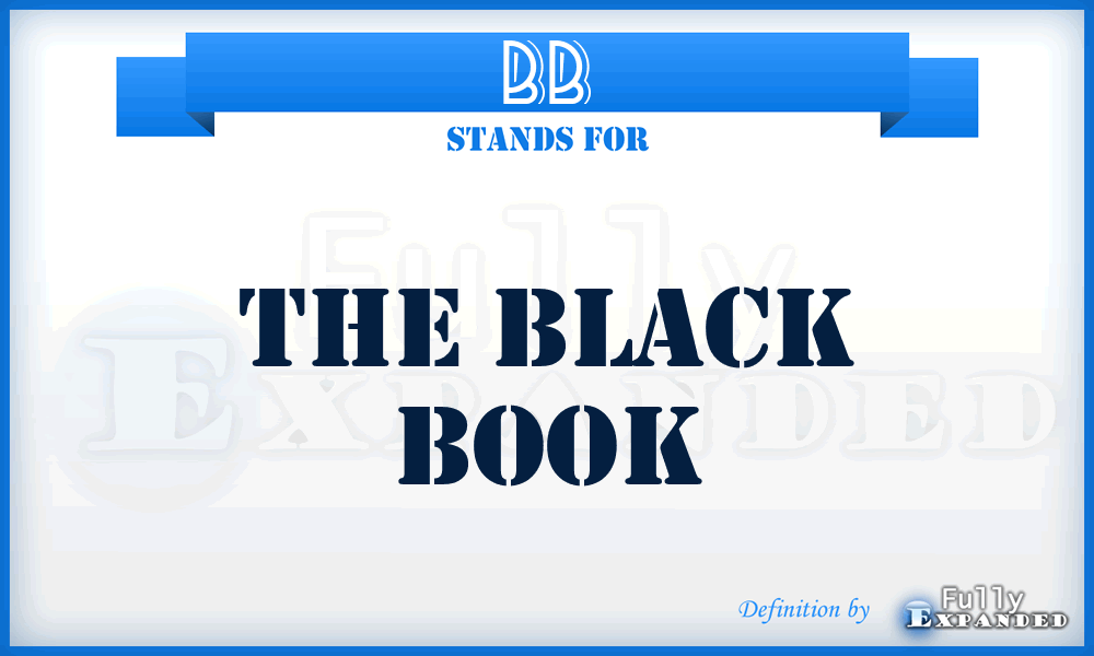 BB - The Black Book