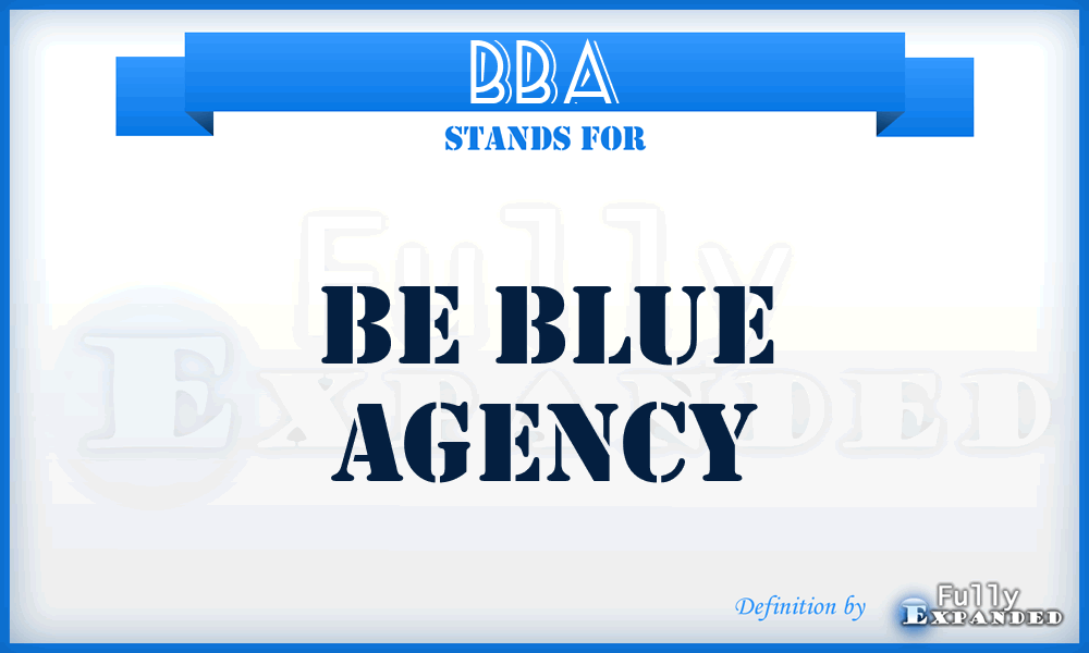 BBA - Be Blue Agency