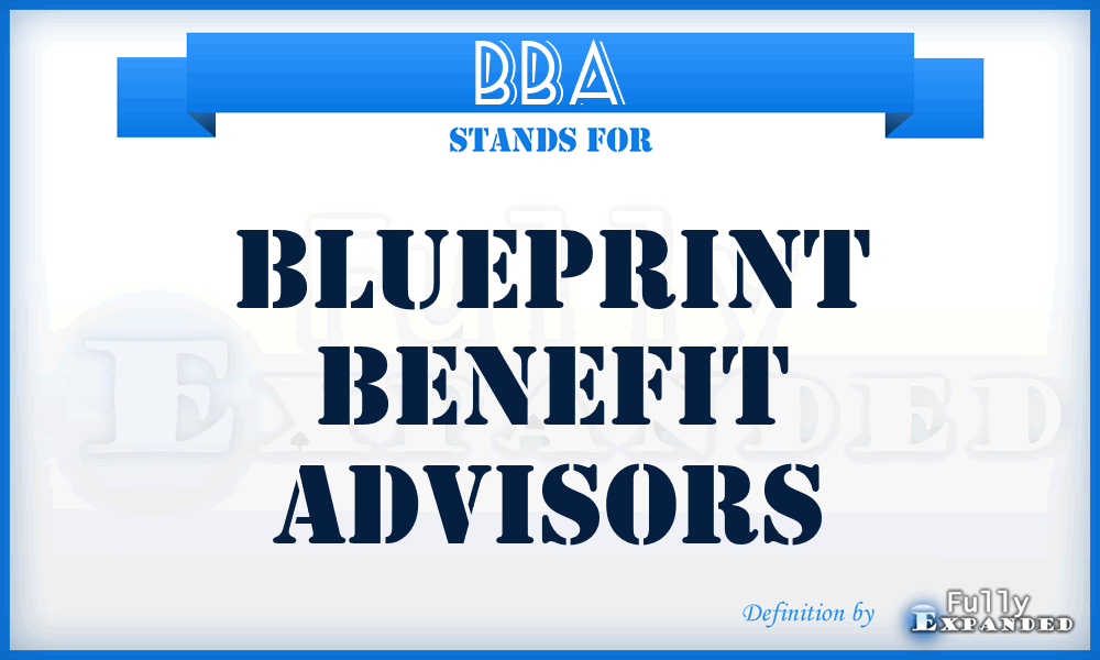 BBA - Blueprint Benefit Advisors