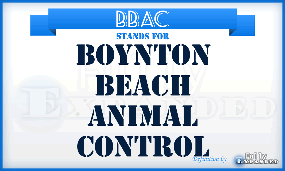BBAC - Boynton Beach Animal Control