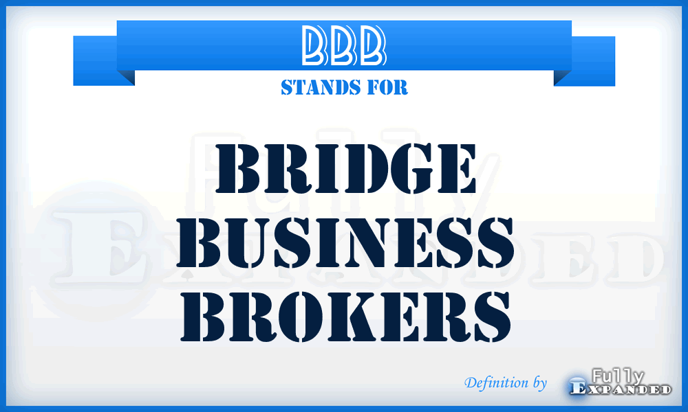 BBB - Bridge Business Brokers
