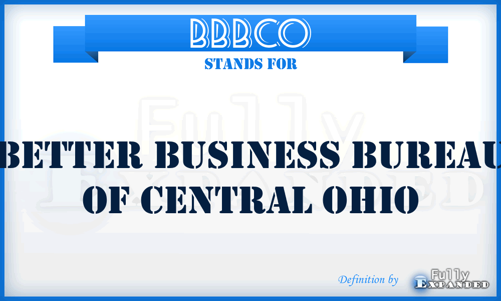 BBBCO - Better Business Bureau of Central Ohio